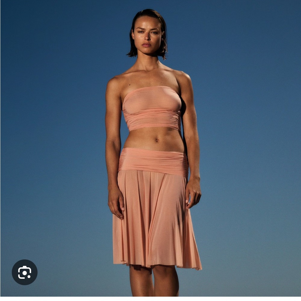 Skims Milky Sheer skirt